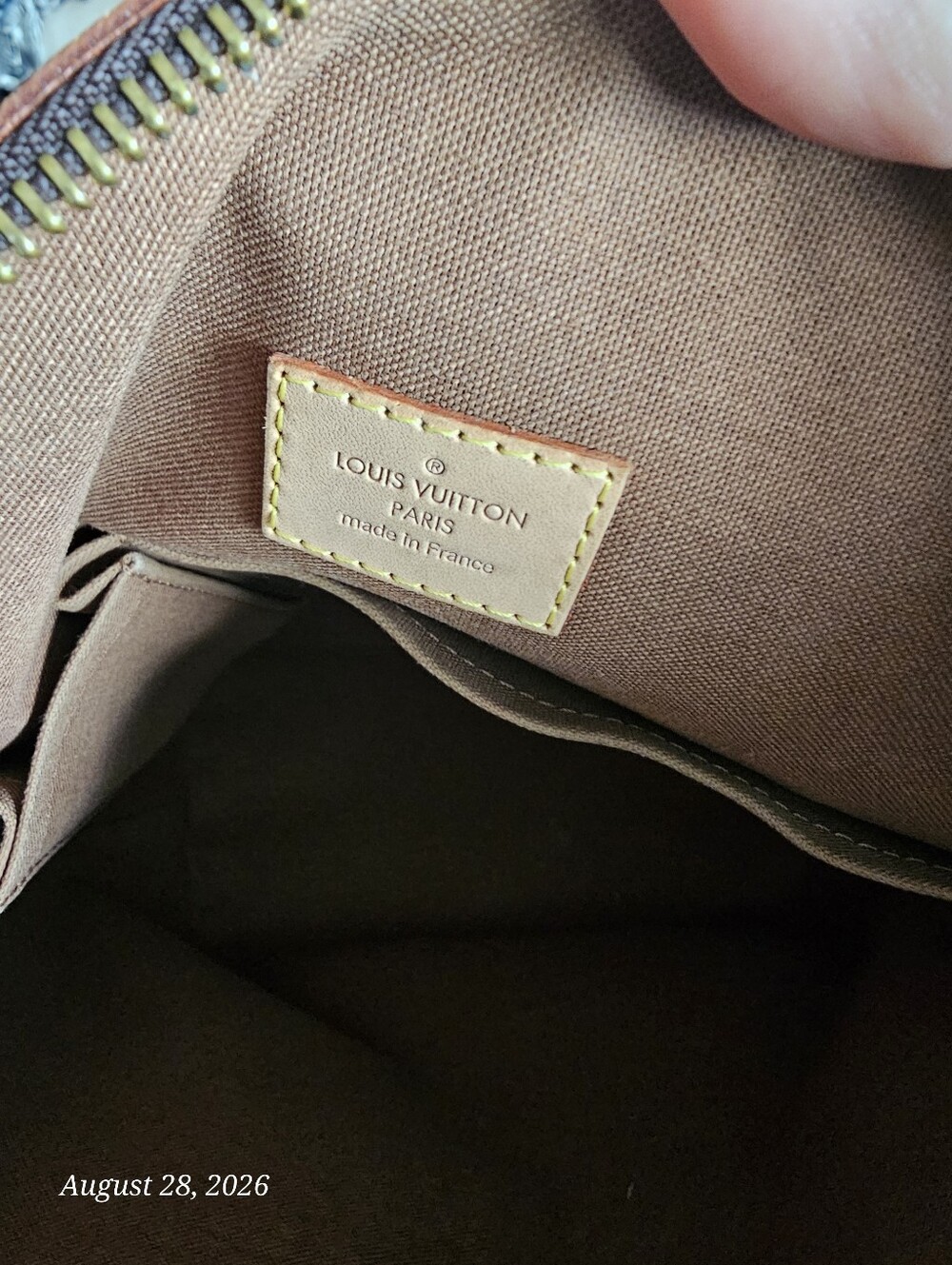 Louis Vuitton Brown Monogram Canvas Top-Handle Bag - Picture 9 of 11